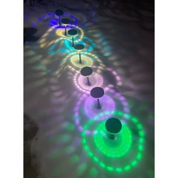 Bright Solar Pathway Lights 8 Pack, Color Changing+Warm White LED Path - Picture 3 of 4